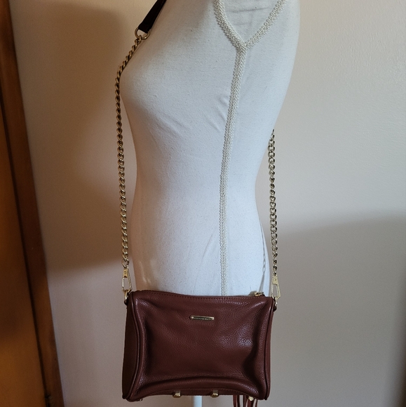 Rebecca Minkoff Mini Zip Rocker Leather Crossbody Bag - Picture 3 of 11